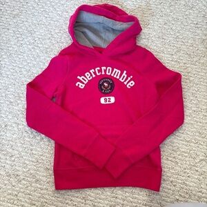 Abercrombie kids pink hooded sweatshirt - girls size XL